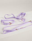 lilac collar lead harness