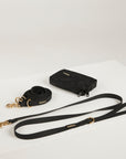 black yellow waterproof dog leash, poop bag