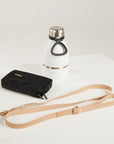sand dog leash, dog poop bag and dog waterbottle