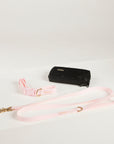 pink lead, waterproof collar, dog poo bag