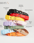 Waterproof Dog Collar - Cherry Red