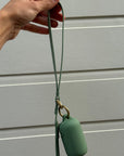 sage green waterproof poo bag pouch