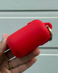 red waterproof poop bag pouch
