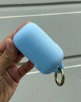 blue waterproof poop bag pouch