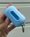 sky blue poop pouch