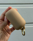beige waterproof poop bag holders