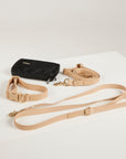 neutral  dog collar, dog lead and dog poop bag pouch