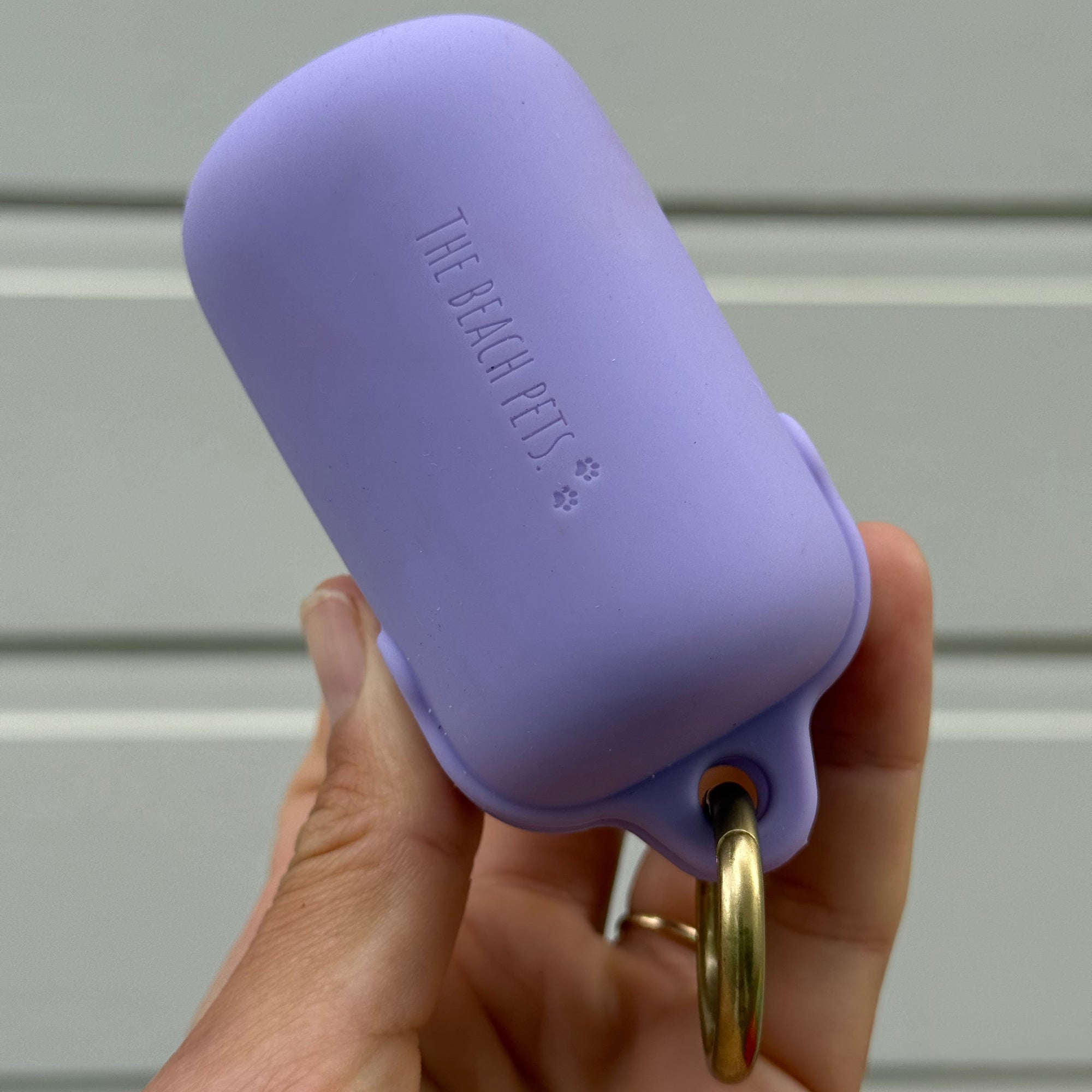 purple poop bag holders waterproof 
