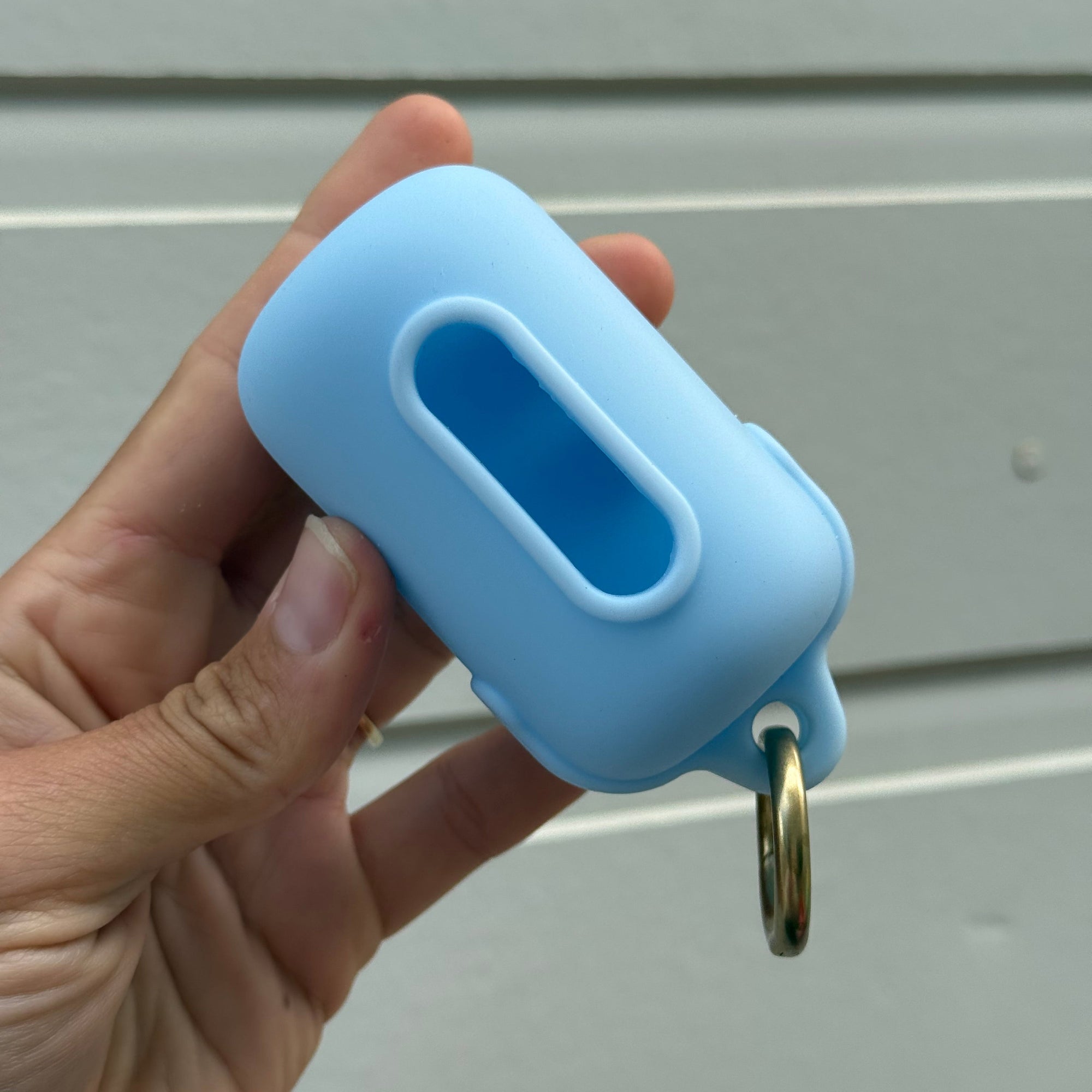 sky blue poop pouch