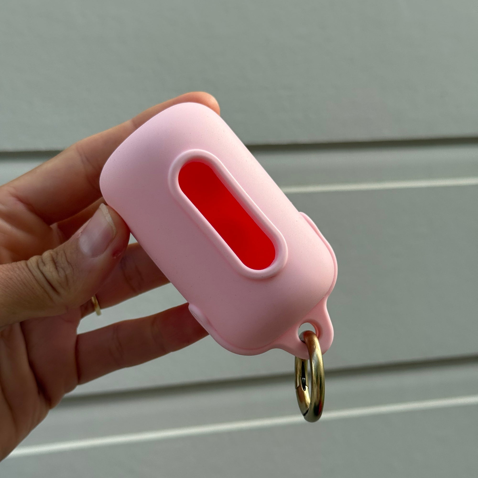 baby pink waterproof poop bag pouch
