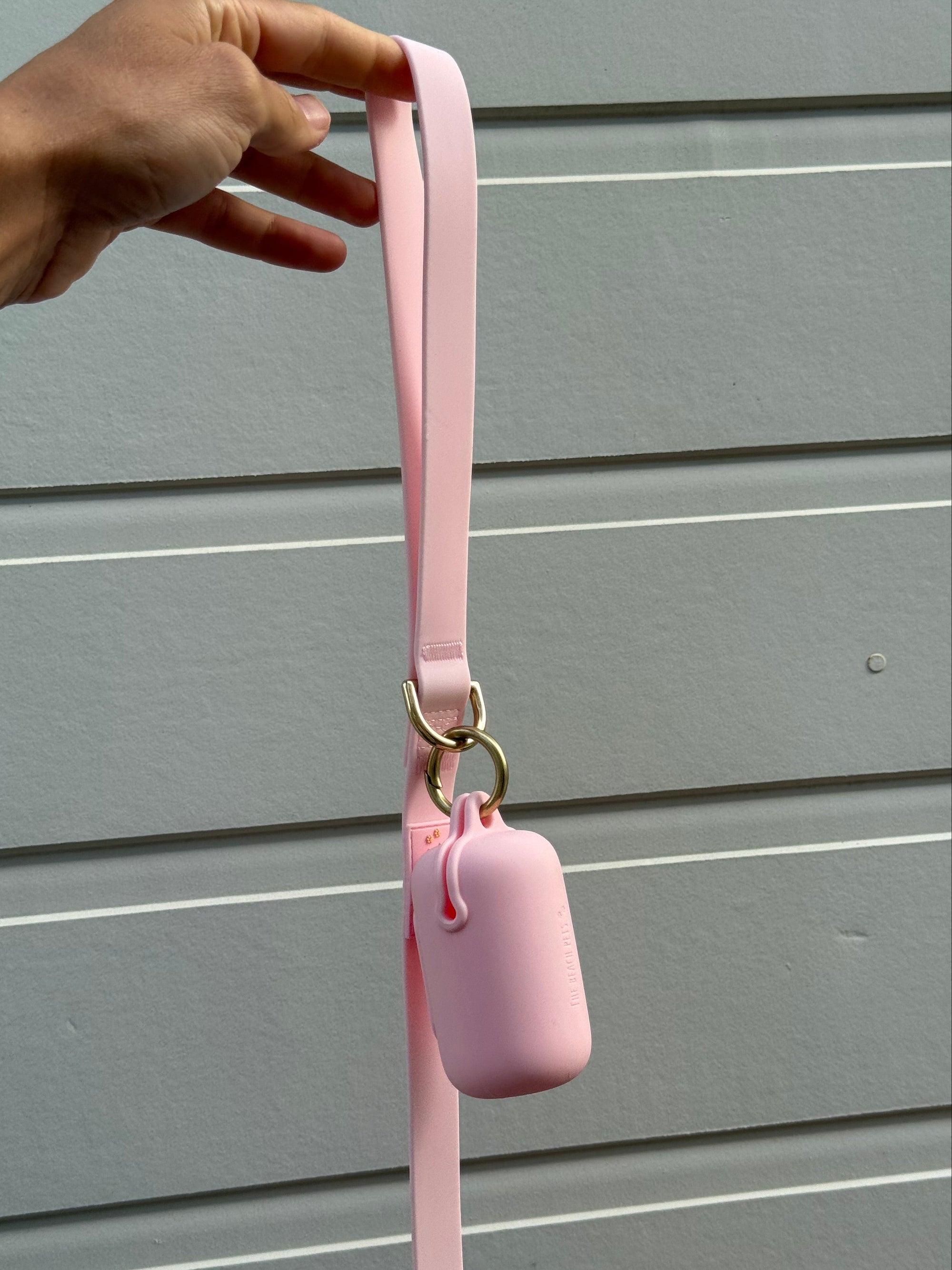 pink waterproof poo bag pouch