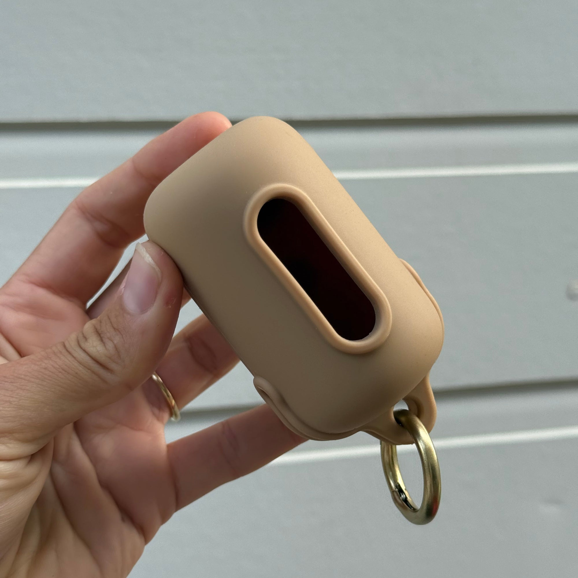 neutral poo bag holder