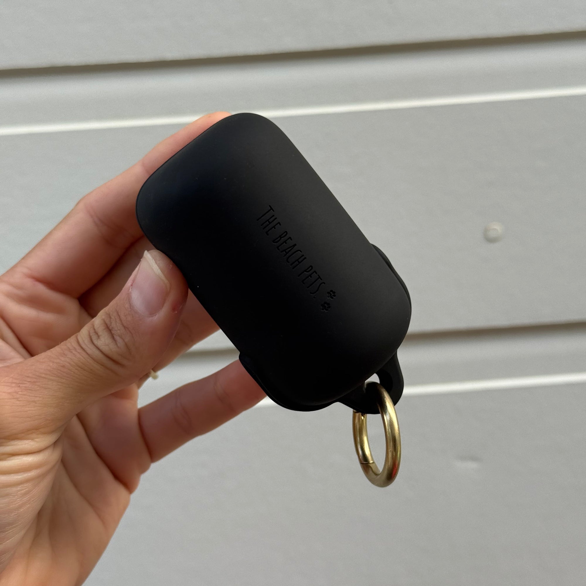 black waterproof poop bag pouch