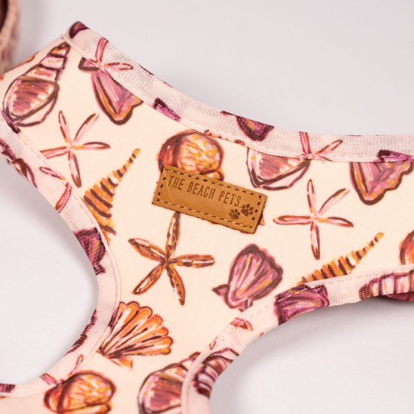 Shell print fabric harness